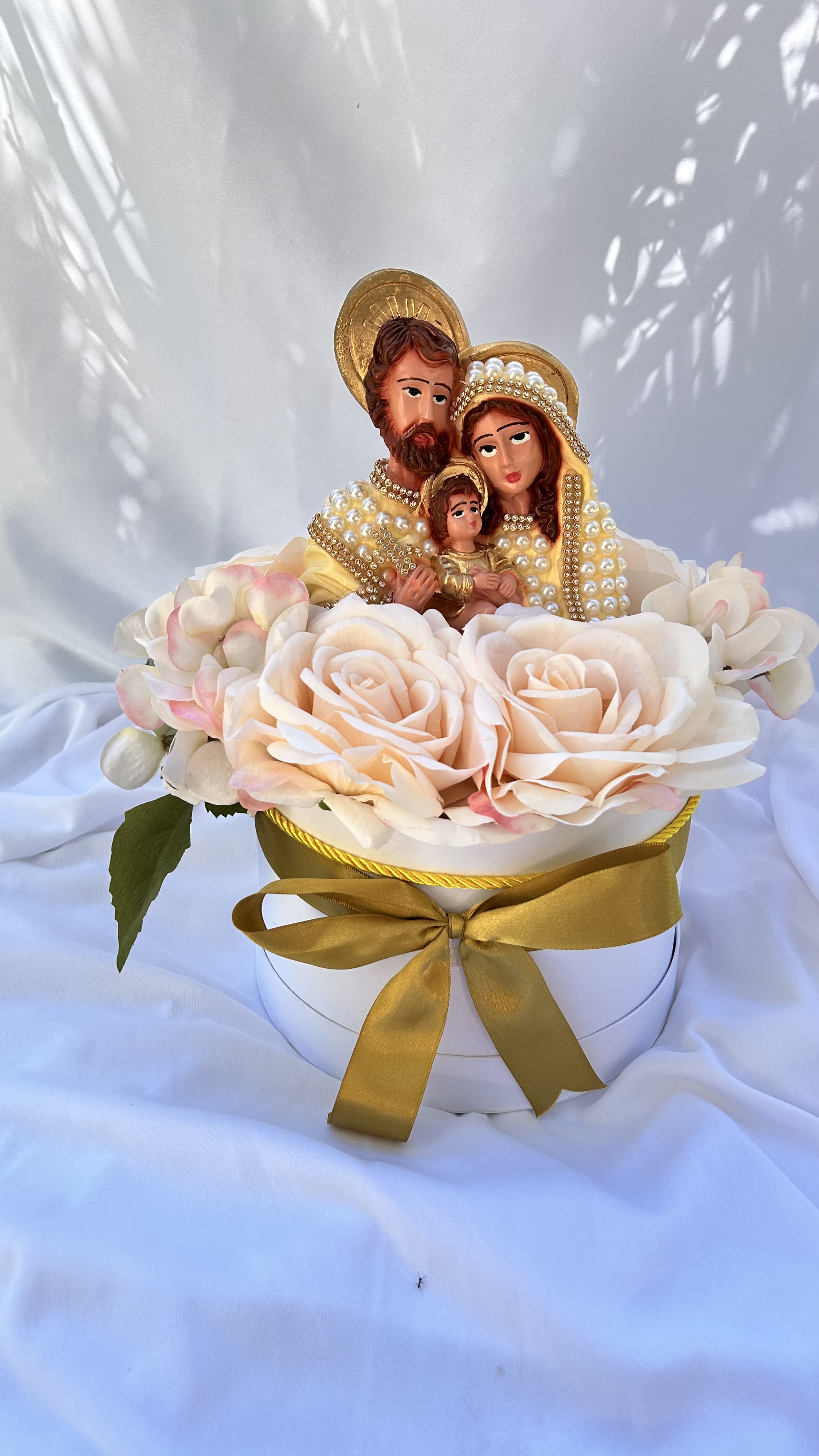 Cesta com imagem Sagrada Familia