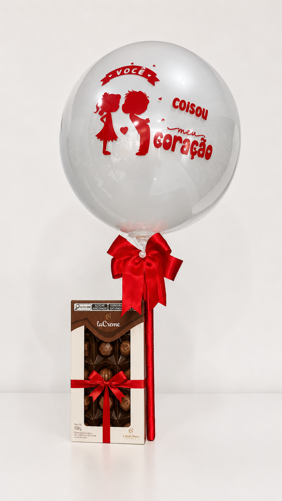 Balão personalizado + chocolate