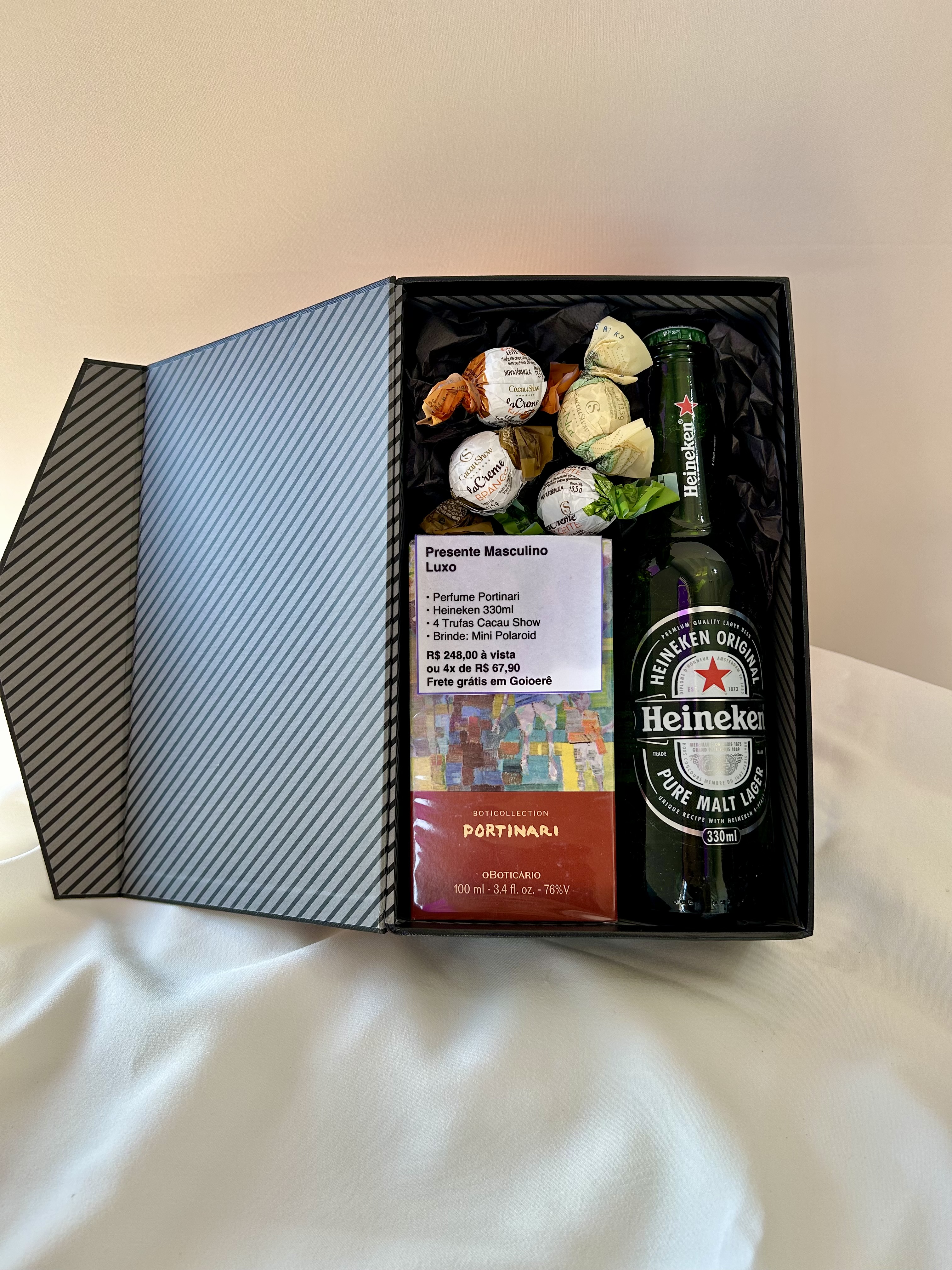 Caixa luxo - Estilo Carta Livro(masculino)